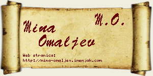Mina Omaljev vizit kartica